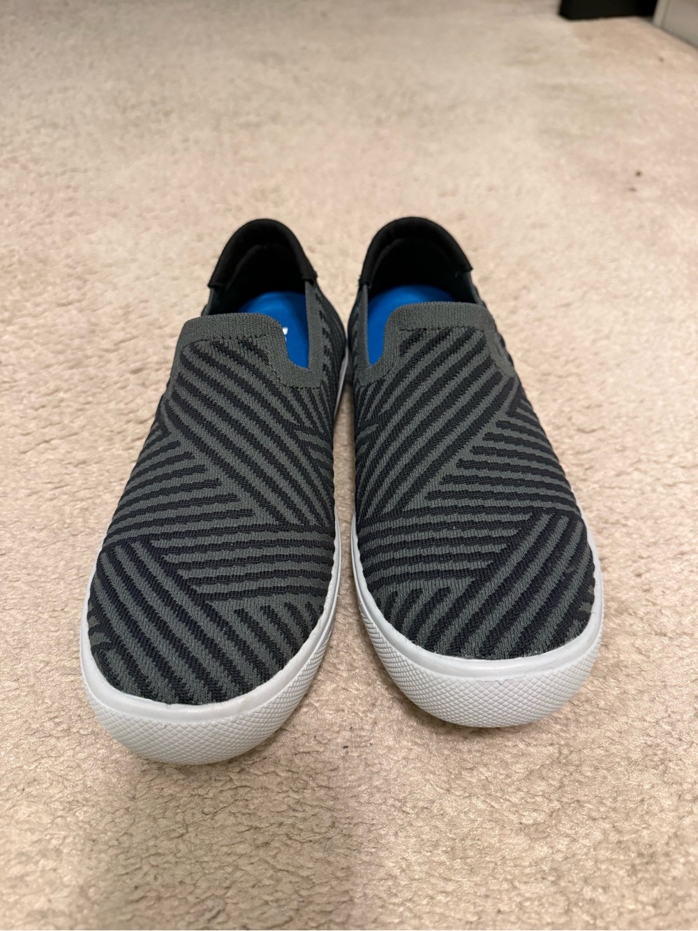 Vessi Slip-On Knit Sneakers - Black & Gray